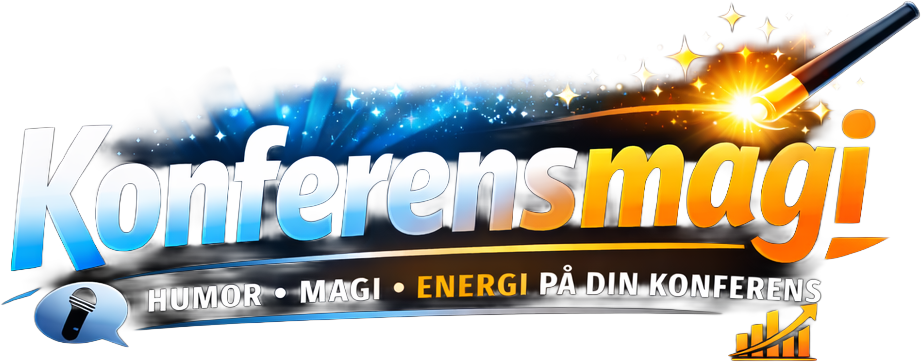 Konferens magi underhållande fördrag på konferens eller kickoff